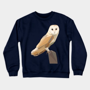 Geometric Barn Owl Crewneck Sweatshirt